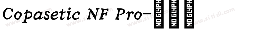Copasetic NF Pro字体转换